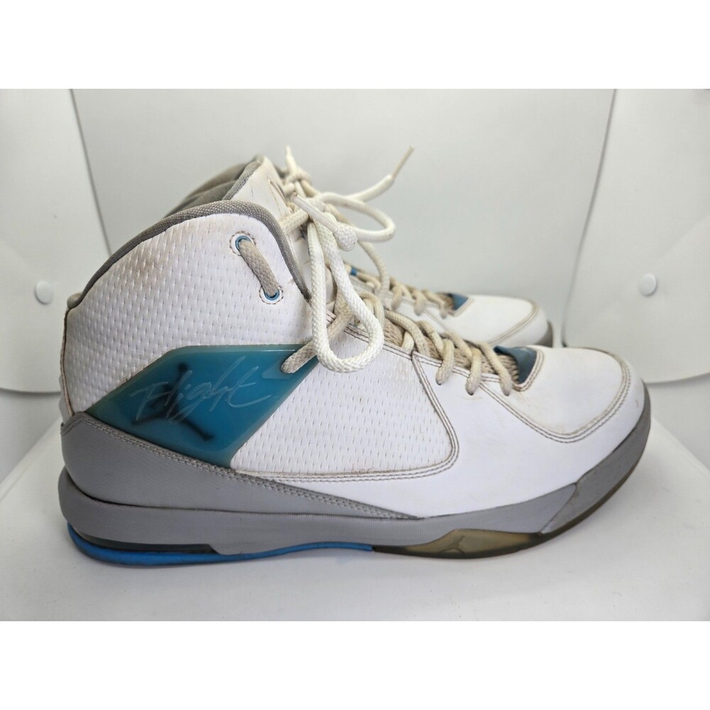 Jordan Air Incline Basketball Shoes Mens 12 White UNC Blue Athletic Gym Sneakers
